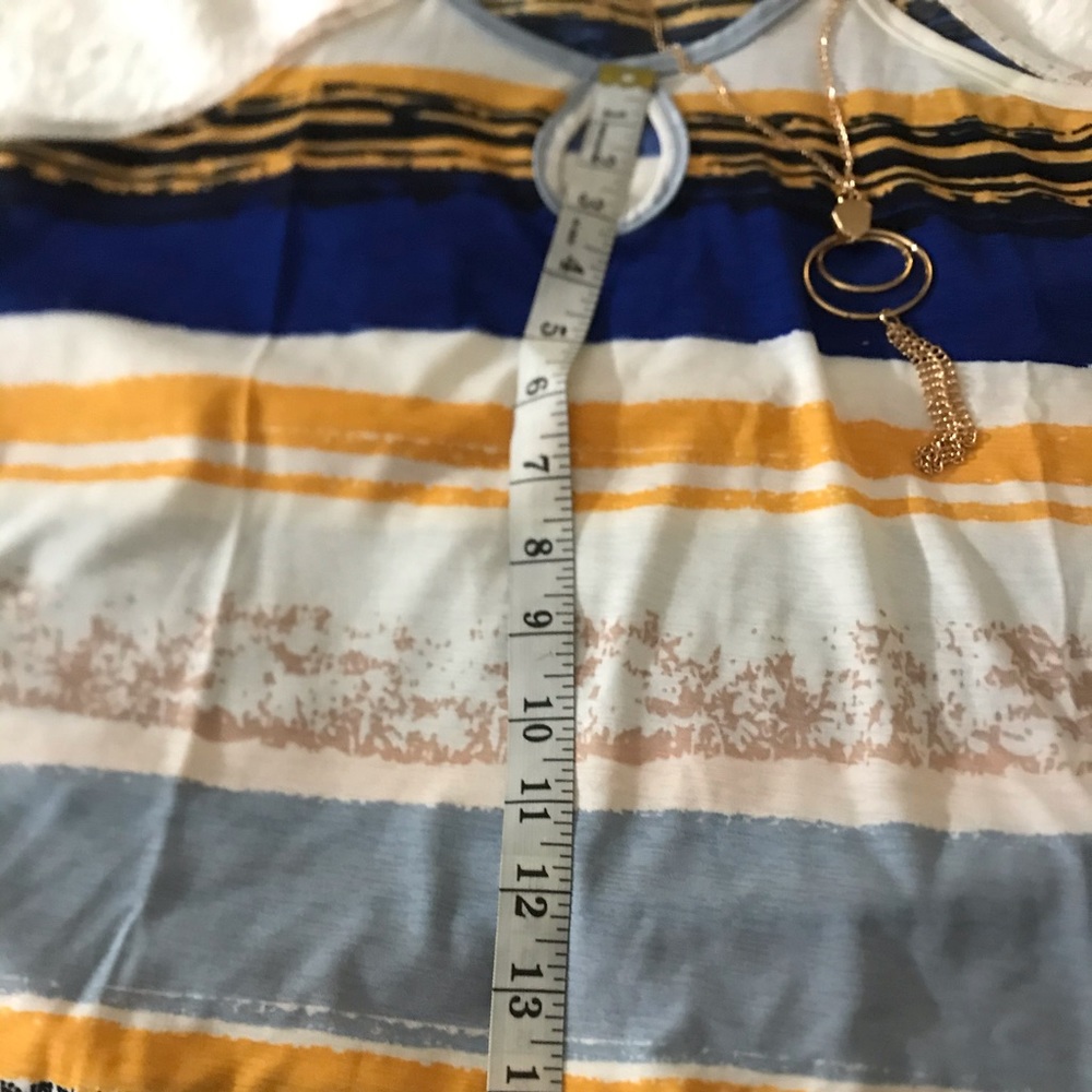 new top by Ashley blue size L with straps - Picture 3 of 9